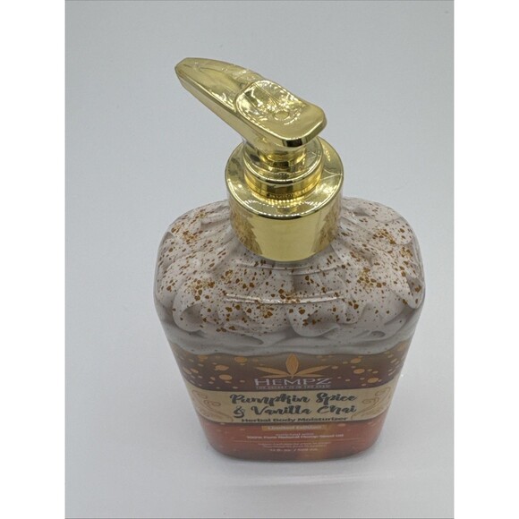 Hempz Pumpkin Spice & Vanilla Chai Herbal Body Moisturizer 17 oz Limited Edition - Picture 4 of 5